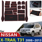 Противоскользящий резиновый коврик для подстаканника для Nissan X-Trail T31 X Trail XTrail 2008  2013 2009 2010, аксессуары, коврик для телефона