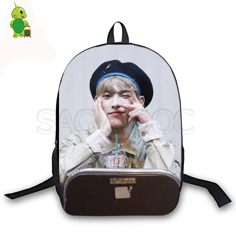14 Новинка, рюкзак для путешествий Kpop ATEEZ-The Expedition Tour, школьные сумки для девочек и мальчиков, модный рюкзак для ноутбука, повседневные дорожные сумки - Цвет: 14