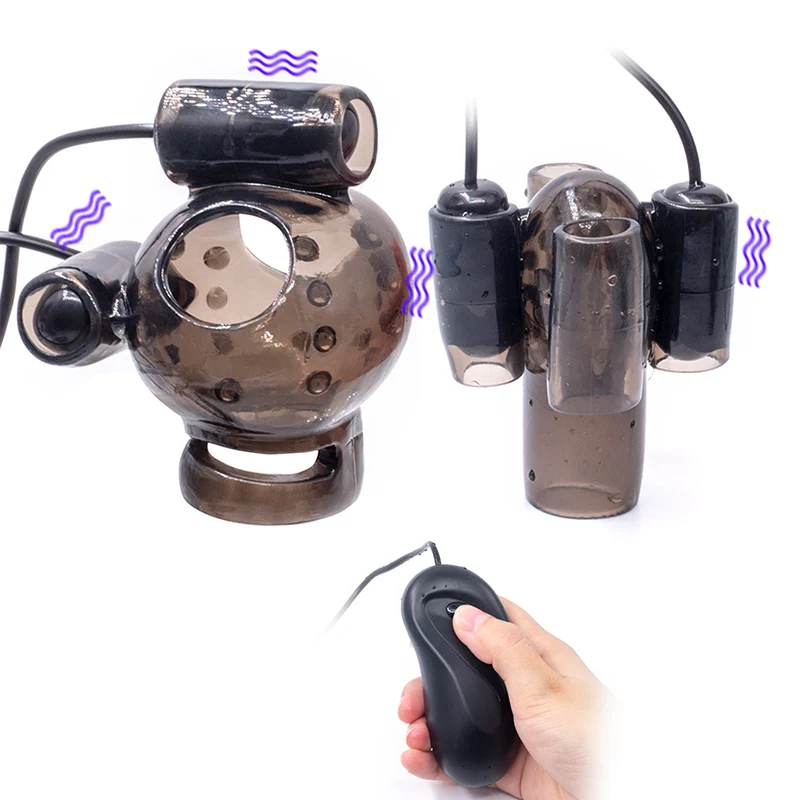 Glans Powerfull Вибраторы Мошонка массажер Мужская мастурбация пенис тренировка