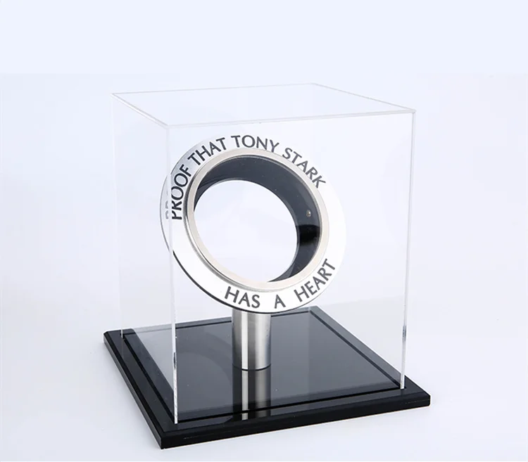 Стеклянная витрина [VIP] железный дуговой реактор героя поколения светящегося