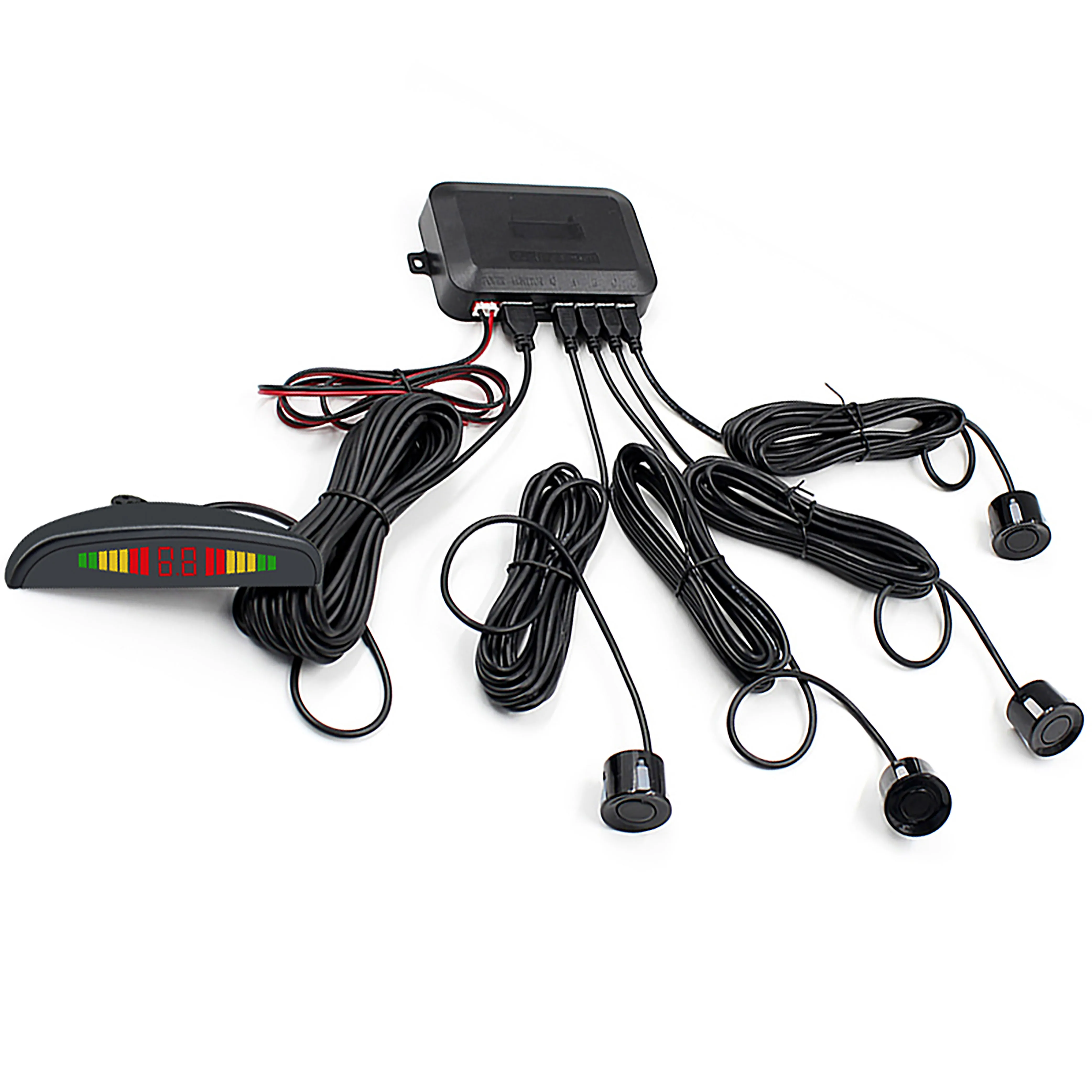 Автомобильный парковочный датчик парктроник 4 датчика s 22 мм с зуммером обратный