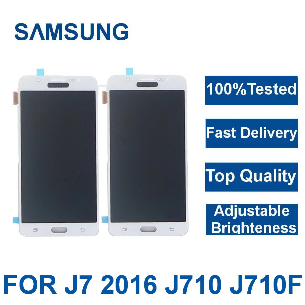 ЖК дисплей для телефона Samsung Galaxy J7 2016 J710FN J710F J710M J710 дигитайзер сенсорного экрана в
