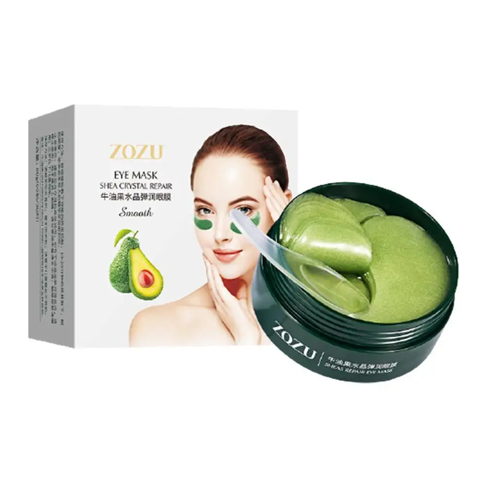 

Avocado Collagen Mask Natural Moisturizing Gel Eye Piece Wrinkle Care Anti 60 Remove Eye Age Bag Circles patches Dark Skin K7X8