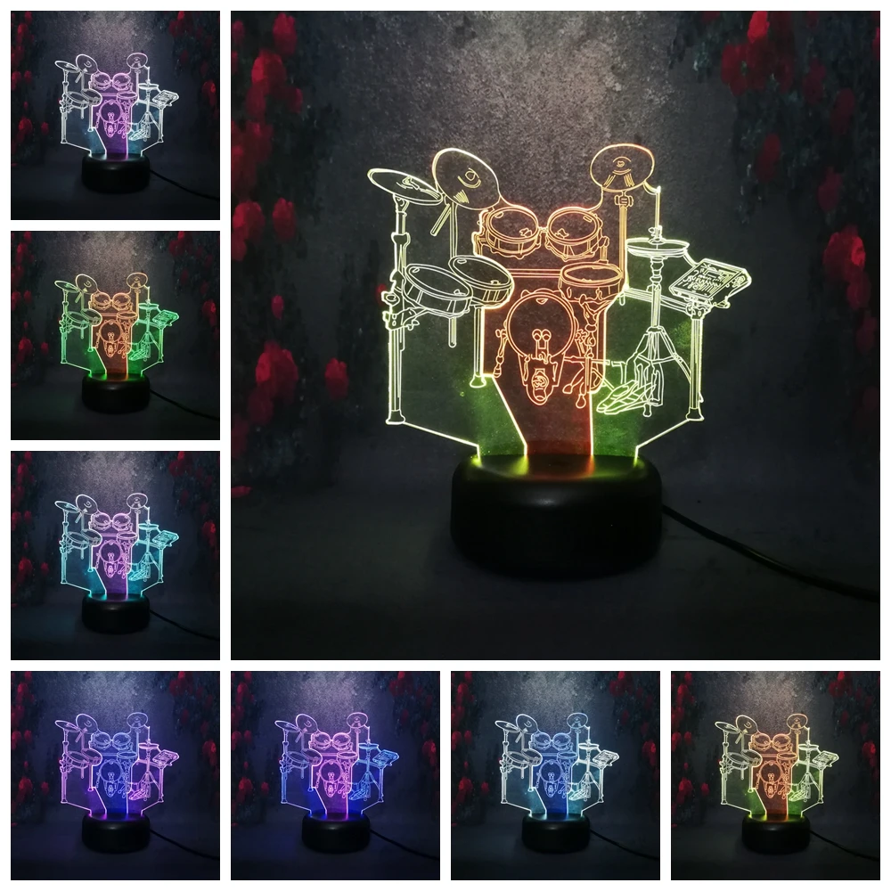 Amore хип хоп Рок Джаз бар оборудование применение 2 цветные барабаны атмосферный