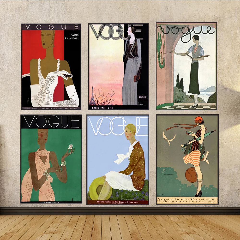 Настенные художественные картины винтажные Cuadros Vogue фигурные цитаты Постер и