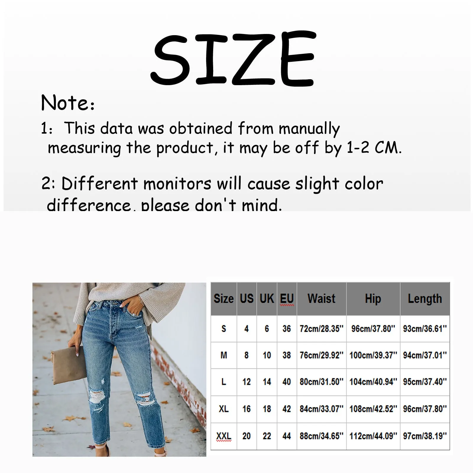 

Women's Pants Straight Leg Jeans Women High Waist Slim Summer Irregular Ripped Pants Casual Hole Washed Mom Fashion Trousers