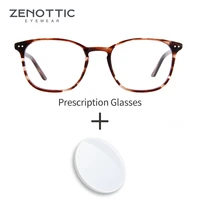 zenottic retro prescription glasses women men acetate myopia optical eyeglasses frame photochromic anti blue ray eye glasses