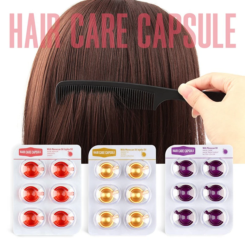 Hair Smooth Silky Vitamin Capsule Keratin Complex Oil Care Repair Damaged Serum Moroccan Anti Loss | Красота и здоровье