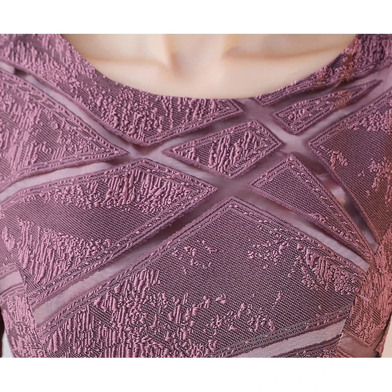 Недорогие платья подружки невесты на молнии с круглым вырезом средней длины и