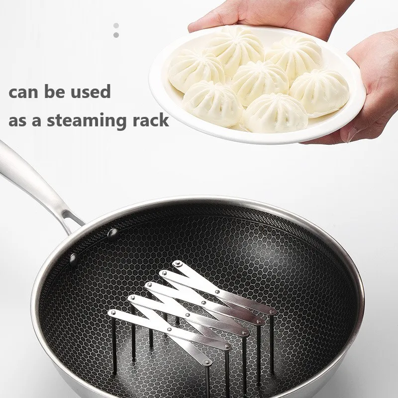 

Pot Lid Holder Stainless Steel Wall-mounted Storage Rack Foldable Plate Dish Rack Adjustable Storage Holder Home Kitchen Tools