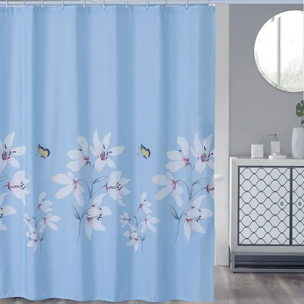 1 шт. занавеска для душа с цветочным узором | Дом и сад