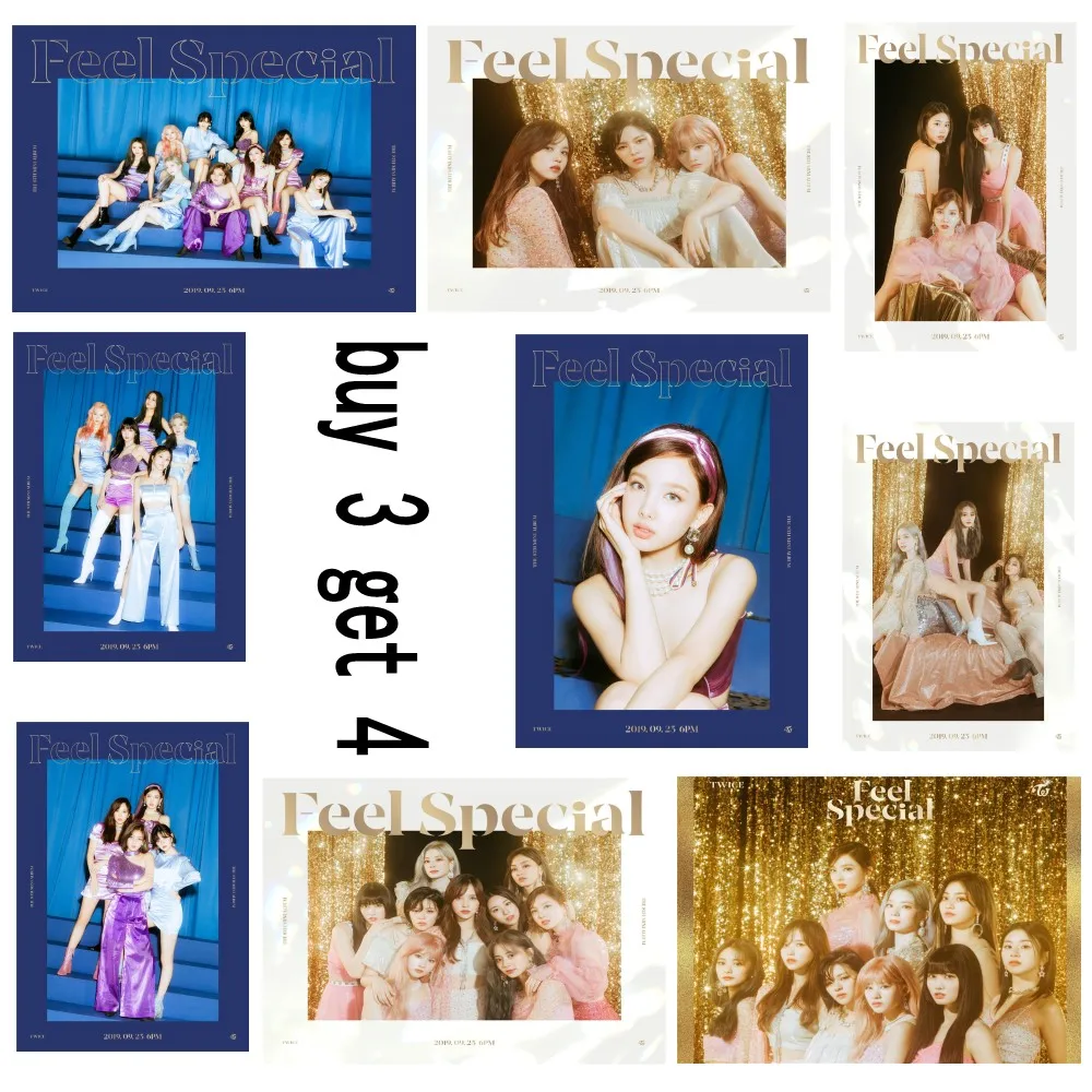 Новый альбом K-POP Twice "Чувствуй себя особенной" постеры на стену, наклейки на белом глянцевой бумаге, печать для гостиной, спальни, домашнего искусства бренда.