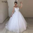 Платье свадебное с длинным рукавом и съемным шлейфом, 2 в 1