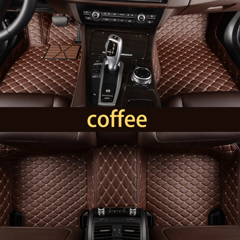 

leather car floor mat for BMW 7 series E65 F01 F02 G11 e38 740 750 760 730 interior accessories rug carpet styling