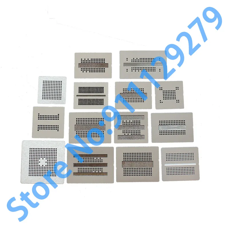 Полный комплект трафарета BGA Reballing 15 шт./лот Для DDR DDR2 2 3 DDR3 DDR5 DDR7|Интегральные