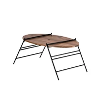 wood camping table storage folding hiking garden low table fishing picnic stove table de pique nique camping furniturejd50zz