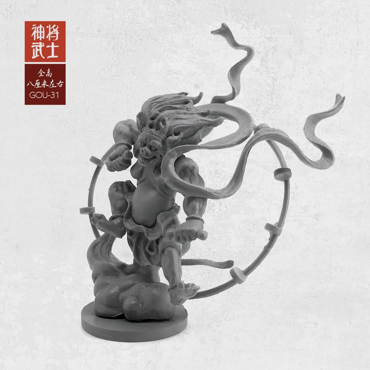 Наборы фигурок 1/35 (50-60 мм) Классический восточный Бог Самурай солдаты из смолы Gou-31