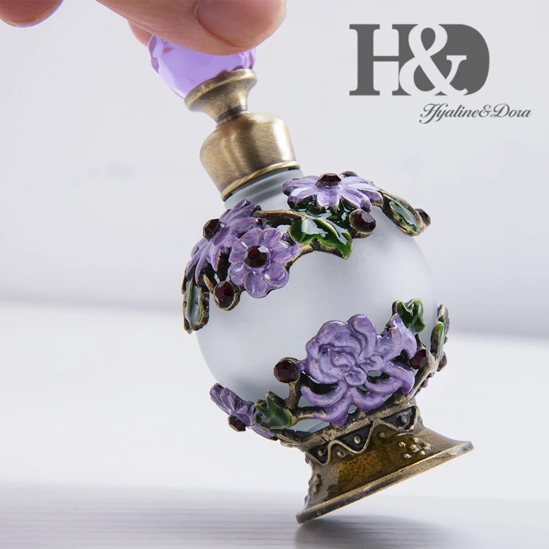 H&D, 15 стилей, пустые многоразовые флаконы для духов, Ретро стиль, матовое стекло, тонкий ароматизированный ароматизатор, контейнер для эфирных масел, Декор, подарок для девушек