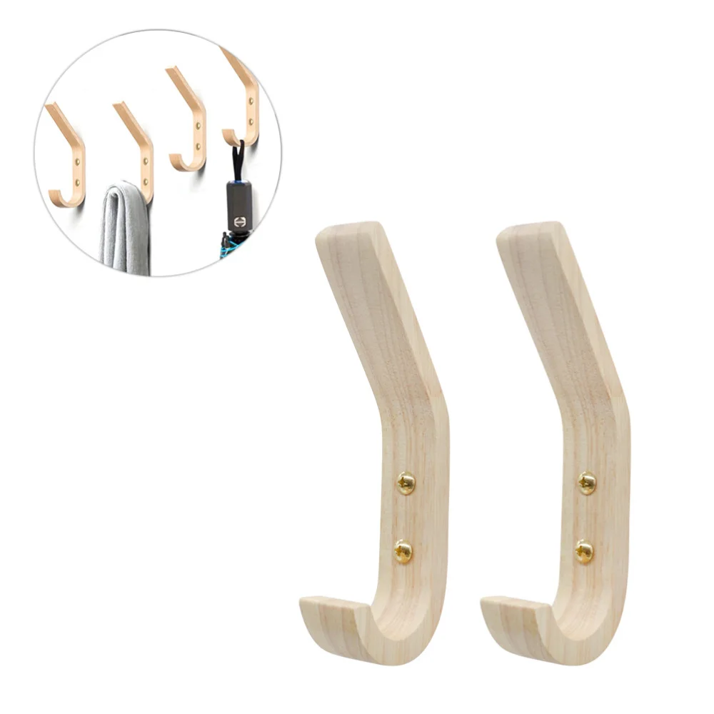4 шт. деревянные настенные крючки для одежды и шляпы|Крючки направляющие| |