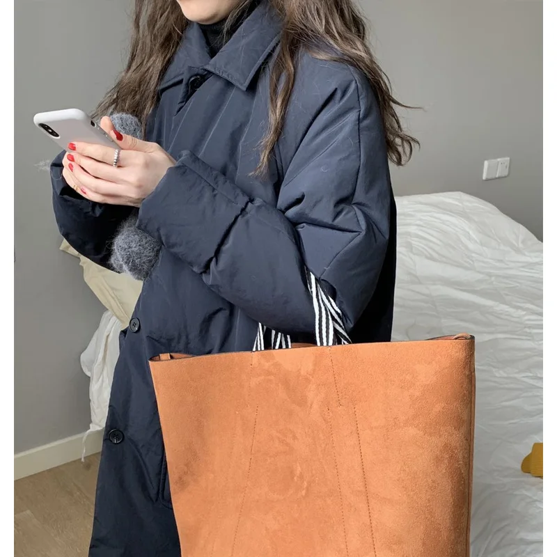 Пальто с хлопковой подкладкой женская зимняя новая куртка средней длины