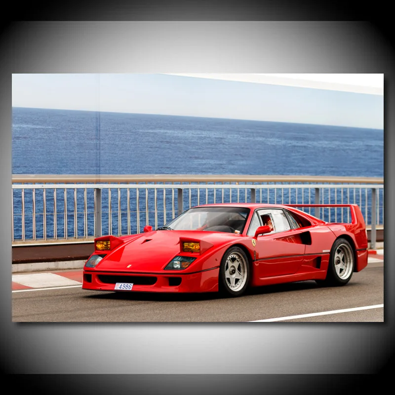 Современная Настенная Картина на холсте Ferraris Retro F40 FR Spec pininfарина суперкар