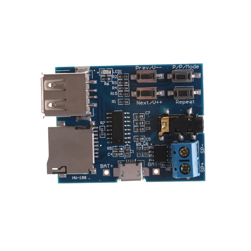 Tf-карта U диск MP3 Плата декодера с форматом Aamplifier декодирование аудио плеер модуль