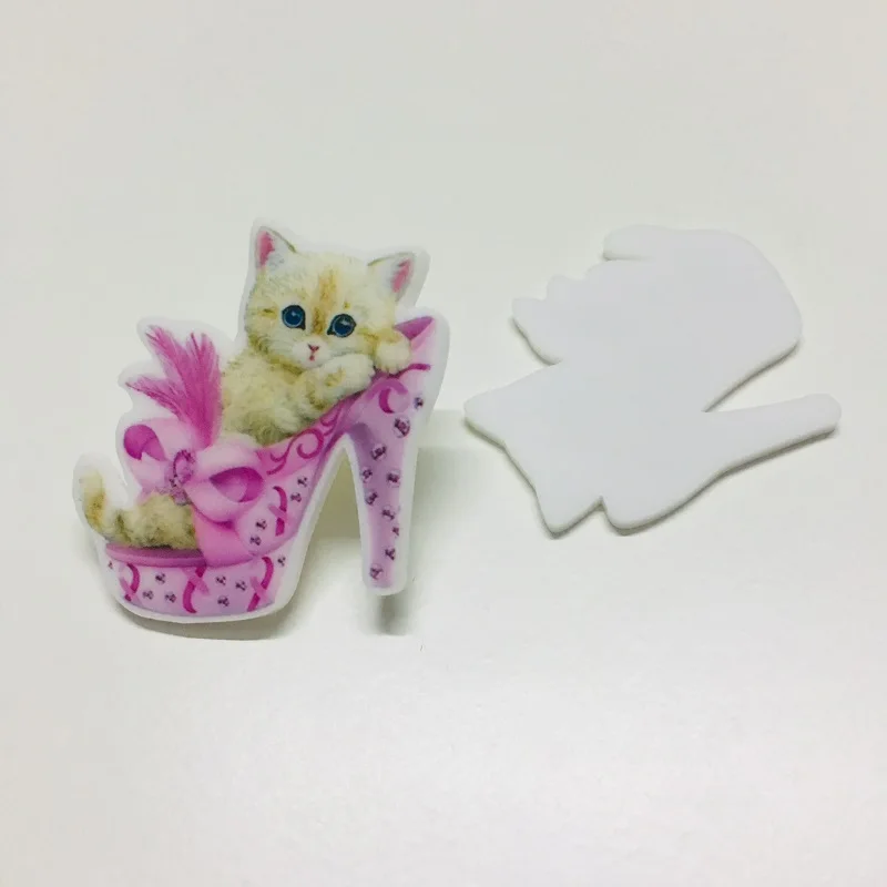 10 шт./лот плоский задний полимер kawaii cat DIY Резиновые кабошоны аксессуары для diy