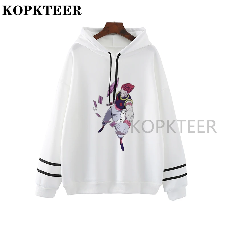 

Толстовка Hisoka-hunter в Корейском стиле Харадзюку с длинным рукавом, женские повседневные осенние пуловеры в стиле унисекс, женские уличные Топ...