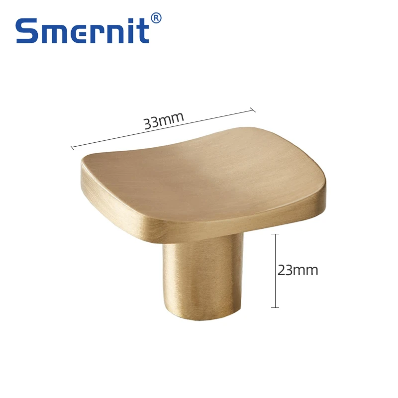 Латунные дверные ручки простые золотые для мебели кухонного шкафа ящика