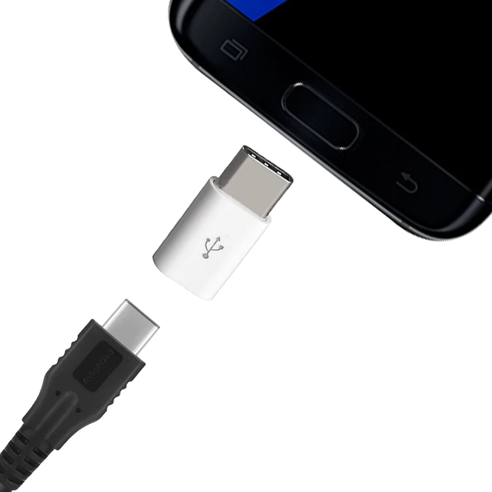 Адаптер для зарядки и передачи данных с Micro USB на Type-C 5 шт. | Мобильные телефоны