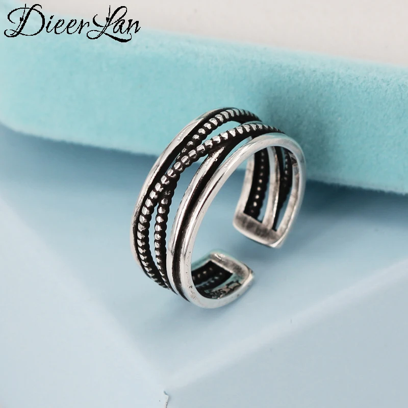 

Exaggerated Personality Bohemian 925 Sterling Silver Multi-layer Rings for Women Boho Jewelry Engagement Rings Wholesale