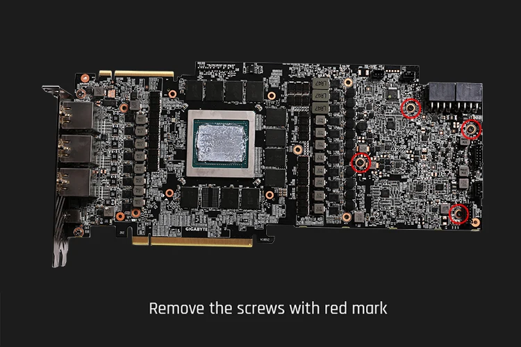 Barrowch FB-GIX2080T-PA цифровой термометр блоков GPU 5v 3pin Алюминий сплав Панель, для Gigabyte RTX2080Ti/2080/2070 Aorus