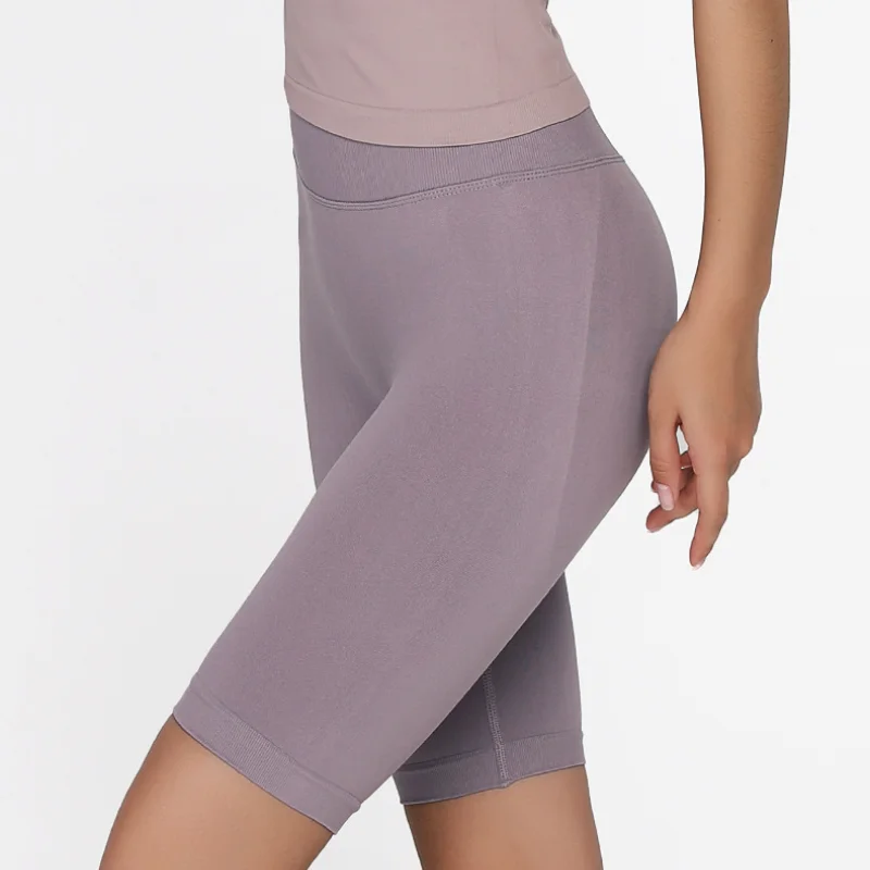 

Shorts Women's Slimming Fitness Leisure High Waist Quick-drying Hip-up Seamless Shorts Summer Slim Knee Bottoms