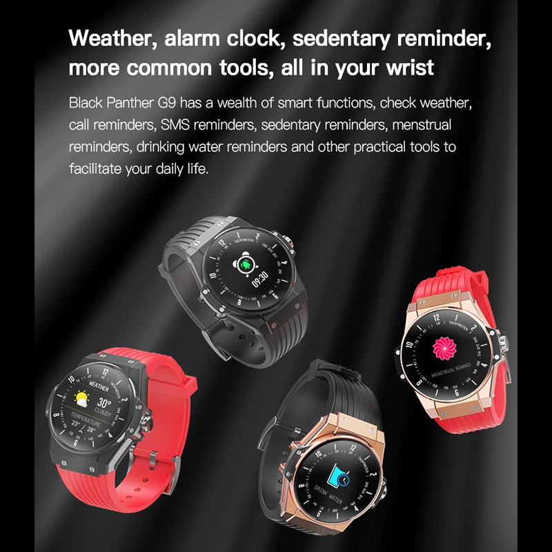 

2021 G9 Smart Watch Men IP68 Waterproof 1.09 Inch Full Round Screen Smartwatch Heart Rate Blood Pressure Fitness Tracker NEW