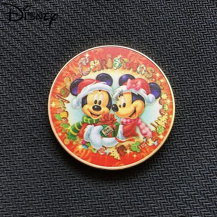 

Disney Fashion New 2021 Commemorative Coin 24K Gold Coin Simple Cute Cartoon Mickey Mouse Mickey Couple Medal
