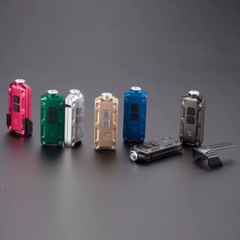 NITECORE светильник-трубка Портативный Micro-USB Перезаряжаемый EDC Карманный флэш-светильник водонепроницаемый мини-светильник вес 10 красочных ключей