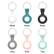 For Apple Locator Tracker Anti-lost Device Keychain Protective Sleeve Liquid Silicone For Apple Airtags Locator Protective Shell