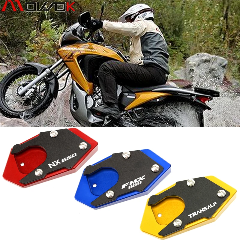 Для Honda XLV 600 650 700 TRANSALP / DOMINATOR NX FMX CNC боковая подставка увеличитель пластина Kickstand