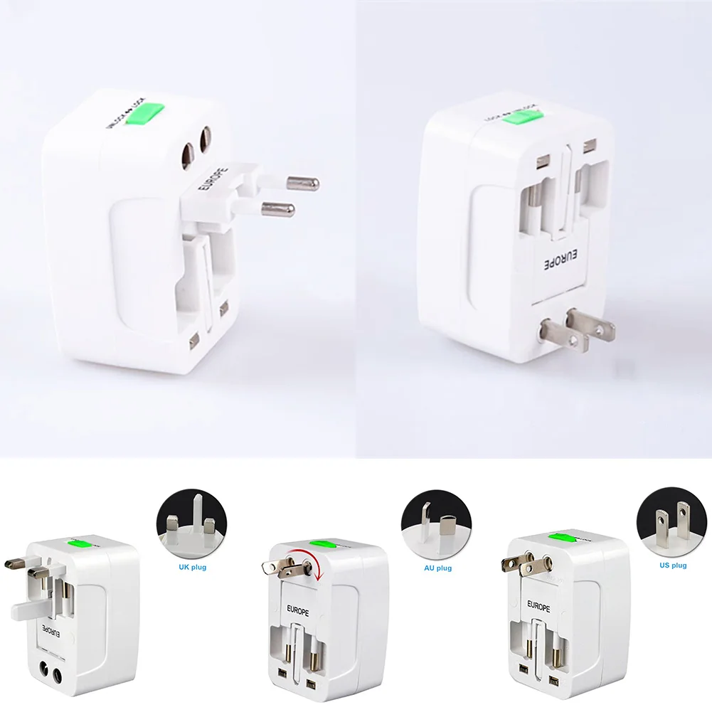 Mobile Phone Multifunctional Wall Charger World Universal Plug Dual USB Power Outlet Socket Converter Travel Adapter Electronic |