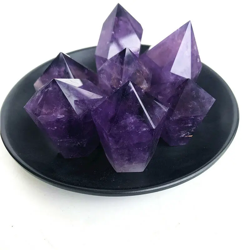 3 вида натуральных бриллиантовых палочек с аметистом лечебный драгоценный