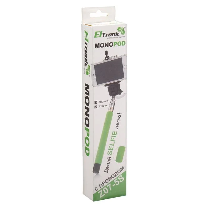 Монопод ELTRONIC 2228 18-72 см Android/IOS голубой 5402356