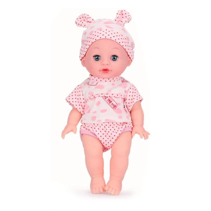 

Baby Functional Dolls Interactive Doll with Soft Body and Sleeping Eyes for 3 Years and Older Kids Birthday Christmas Gift DXAD