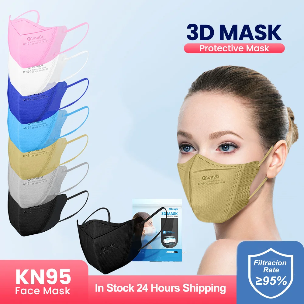 Маска для лица Elough 3D KN95 многоразовая ffpp2 | Безопасность и защита