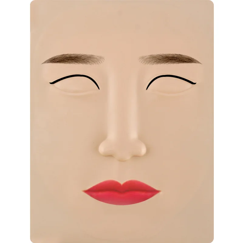 Принадлежности для микроблейдинга тренировка бровей латексная кожа