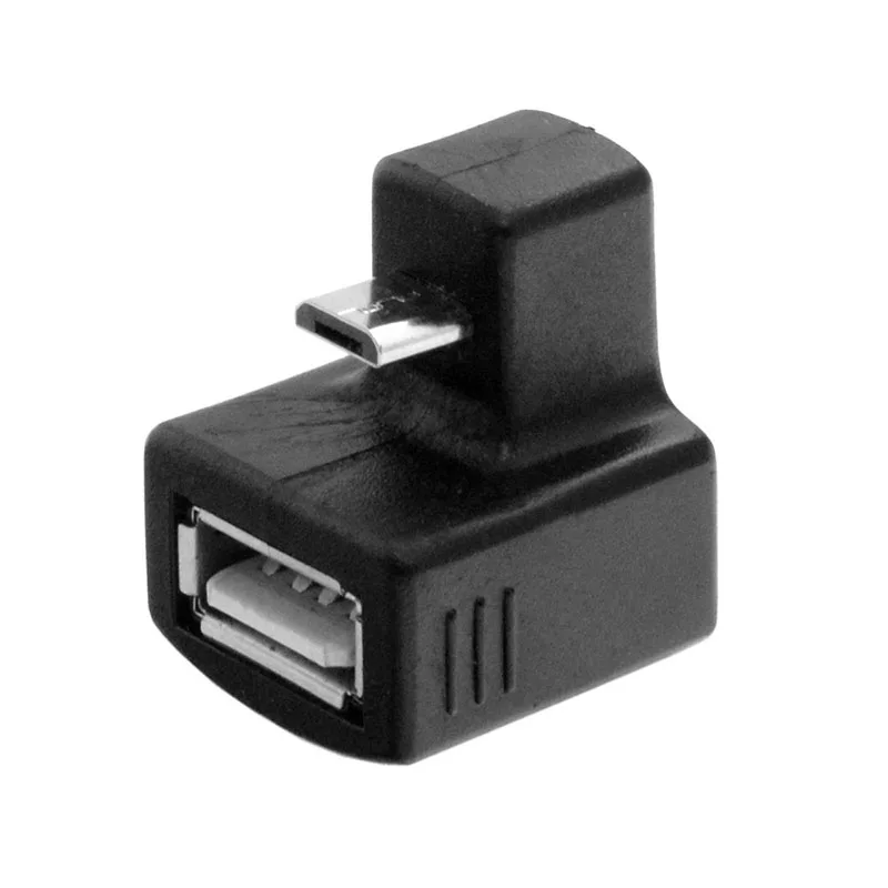 180 градусов вверх и вниз правый угловой 5 Pin Micro USB OTG к гнездовой Удлинительный