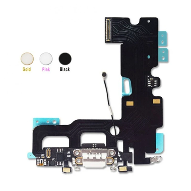 Для iPhone 7 Зарядное устройство USB Разъем данных шлейф разъема для наушников лента +