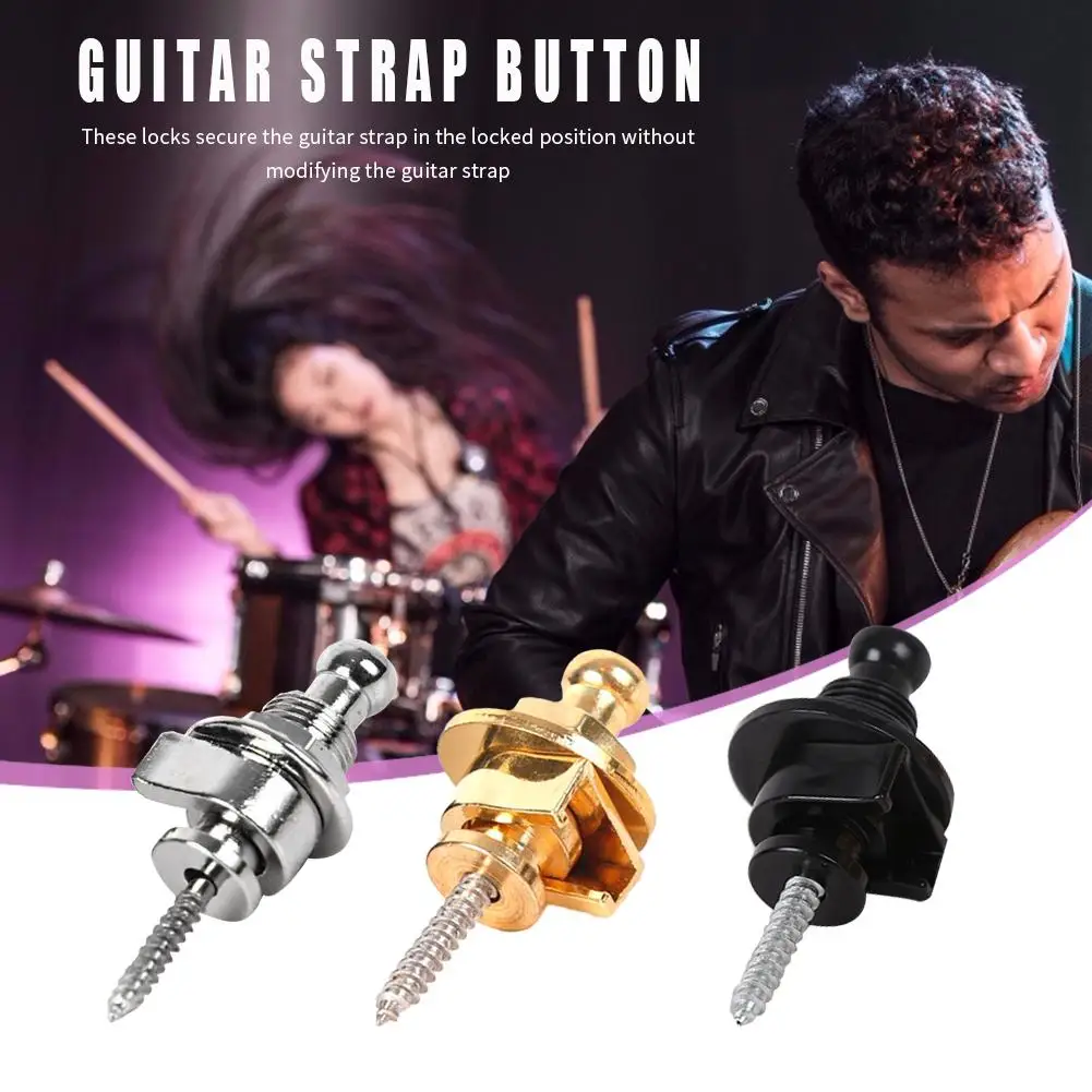 elektrische gitarre strap lock taste pilze köpfe gitarre bass strap locks pins gürtel schnalle tasten anti slip gürtel schlösser n