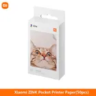 Оригинальный Карманный принтер Xiaomi ZINK, самоклеящиеся листы для фотопечати Mijia, 3-дюймовый карманный мини-фотопринтер Xiaomi