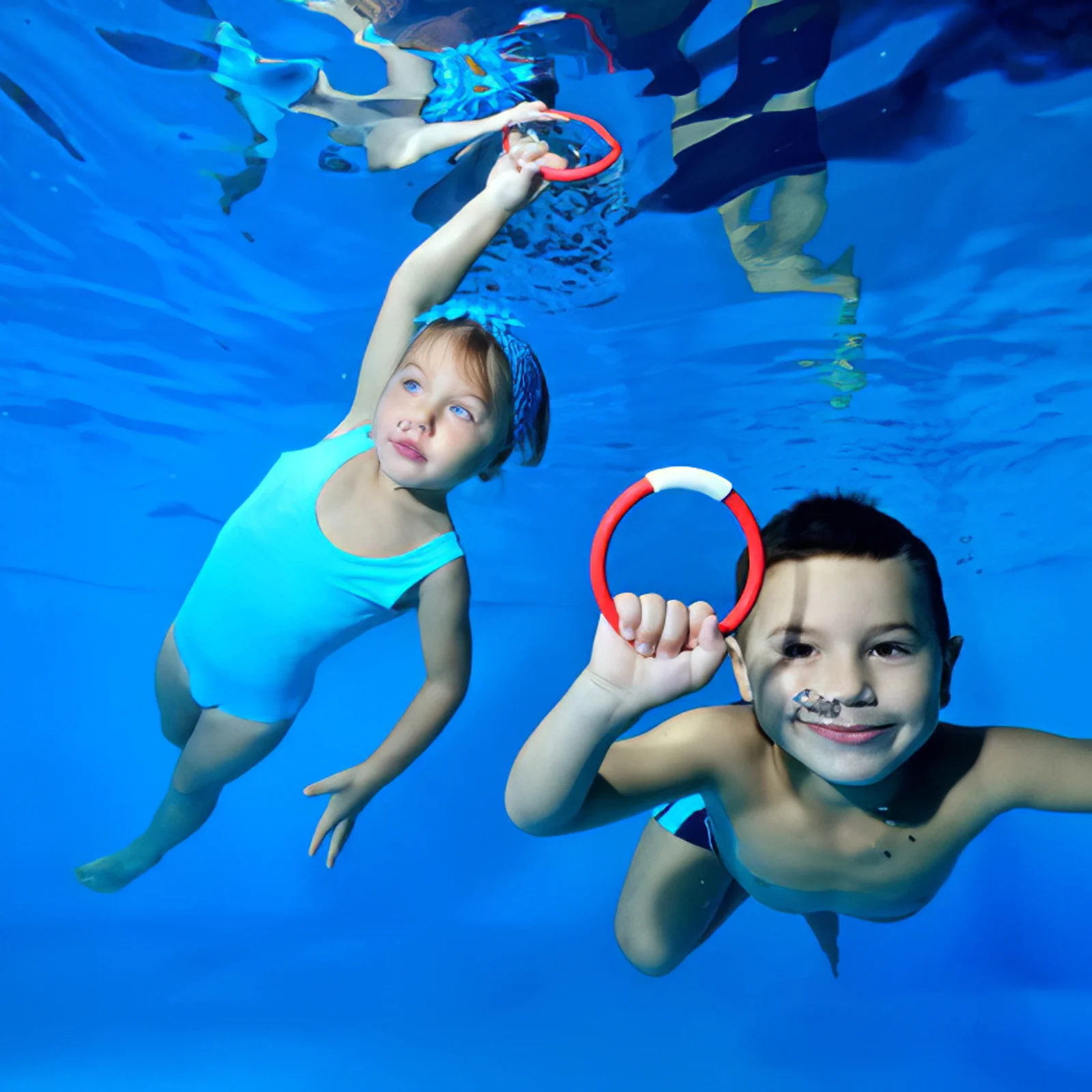 

19pcs Aquatic Dive Ball Toy Diving Training Aquatic Toy Swimming Pool Parent-Child Interaction Toy For 7-14 Years Old Children