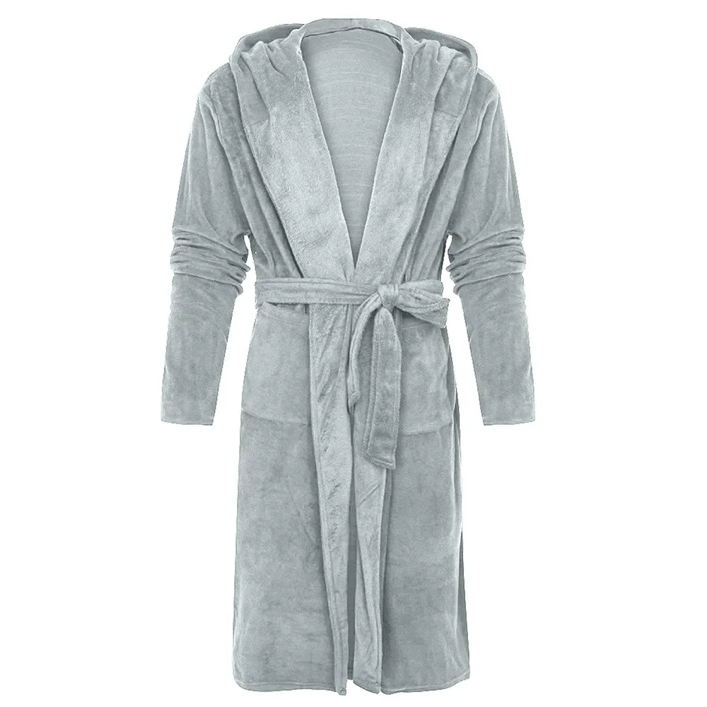 Женское кимоно купальные халаты с капюшоном теплый толстый женский халат поясом